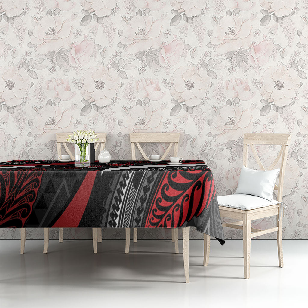Aotearoa New Zealand Native Birds Map Tablecloth Silver Fern Tribal Pattern DT05 - Polynesian Pride