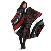 Aotearoa New Zealand Native Birds Map Umbrella Silver Fern Tribal Pattern DT05 - Polynesian Pride