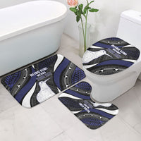 Personalised New Zealand Kiwi Bathroom Set Silver Fern Tribal Pattern DT05 - Polynesian Pride
