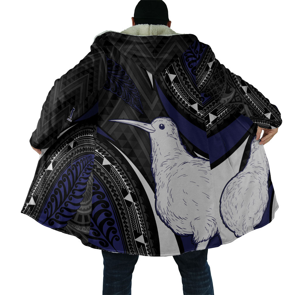 Personalised New Zealand Kiwi Cloak Silver Fern Tribal Pattern DT05 - Polynesian Pride