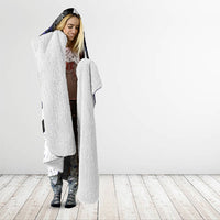 Personalised New Zealand Kiwi Hooded Blanket Silver Fern Tribal Pattern DT05 - Polynesian Pride