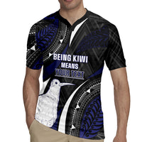 Personalised New Zealand Kiwi Rugby Jersey Silver Fern Tribal Pattern DT05 - Polynesian Pride