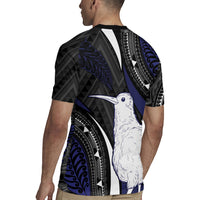 Personalised New Zealand Kiwi Rugby Jersey Silver Fern Tribal Pattern DT05 - Polynesian Pride