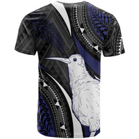Personalised New Zealand Kiwi T Shirt Silver Fern Tribal Pattern DT05 - Polynesian Pride