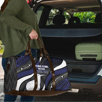 Personalised New Zealand Kiwi Travel Bag Silver Fern Tribal Pattern DT05 - Polynesian Pride
