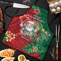 Hawaii Christmas Apron Mele Kalikimaka Funny Hawaiian Santa - Polynesian Pride