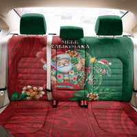 Hawaii Christmas Back Car Seat Cover Mele Kalikimaka Funny Hawaiian Santa - Polynesian Pride