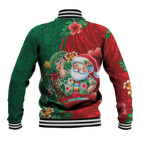 Hawaii Christmas Baseball Jacket Mele Kalikimaka Funny Hawaiian Santa DT05 - Polynesian Pride