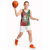 Hawaii Christmas Basketball Jersey Mele Kalikimaka Funny Hawaiian Santa - Polynesian Pride