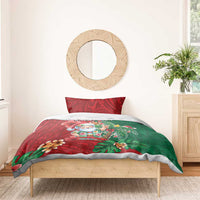 Hawaii Christmas Bedding Set Mele Kalikimaka Funny Hawaiian Santa - Polynesian Pride