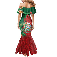 Hawaii Christmas Family Matching Mermaid Dress and Hawaiian Shirt Mele Kalikimaka Funny Hawaiian Santa - Polynesian Pride