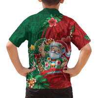 Hawaii Christmas Family Matching Puletasi and Hawaiian Shirt Mele Kalikimaka Funny Hawaiian Santa - Polynesian Pride