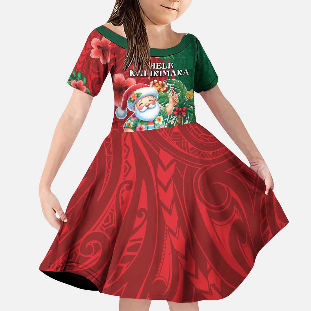 Hawaii Christmas Family Matching Puletasi and Hawaiian Shirt Mele Kalikimaka Funny Hawaiian Santa - Polynesian Pride
