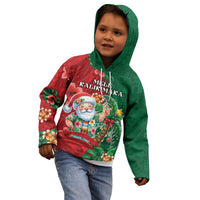 Hawaii Christmas Kid Hoodie Mele Kalikimaka Funny Hawaiian Santa - Polynesian Pride