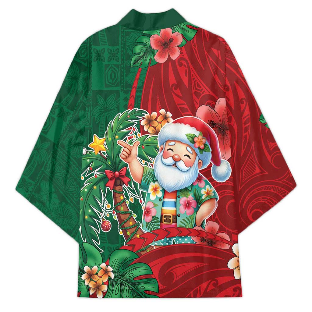 Hawaii Christmas Kimono Mele Kalikimaka Funny Hawaiian Santa - Polynesian Pride