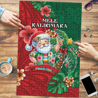 Hawaii Christmas Puzzle Mele Kalikimaka Funny Hawaiian Santa - Polynesian Pride