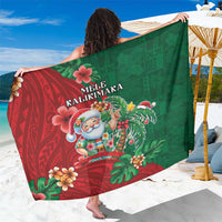 Hawaii Christmas Sarong Mele Kalikimaka Funny Hawaiian Santa - Polynesian Pride