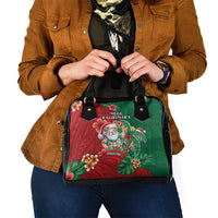 Hawaii Christmas Shoulder Handbag Mele Kalikimaka Funny Hawaiian Santa - Polynesian Pride
