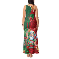 Hawaii Christmas Tank Maxi Dress Mele Kalikimaka Funny Hawaiian Santa - Polynesian Pride
