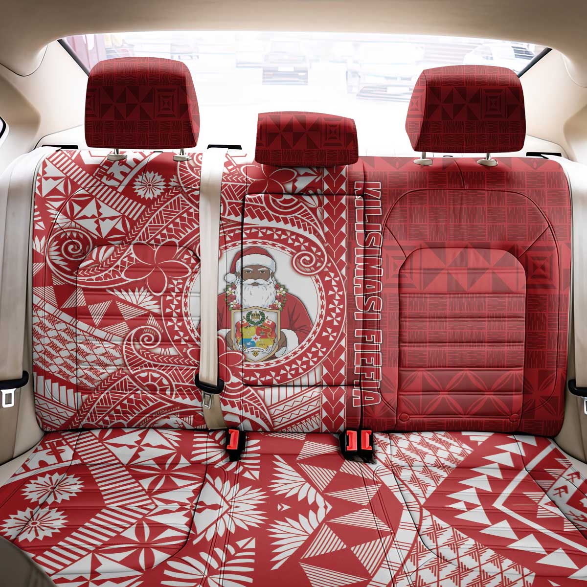 Tonga Christmas Back Car Seat Cover Kilisimasi Fiefia - Polynesian Pride