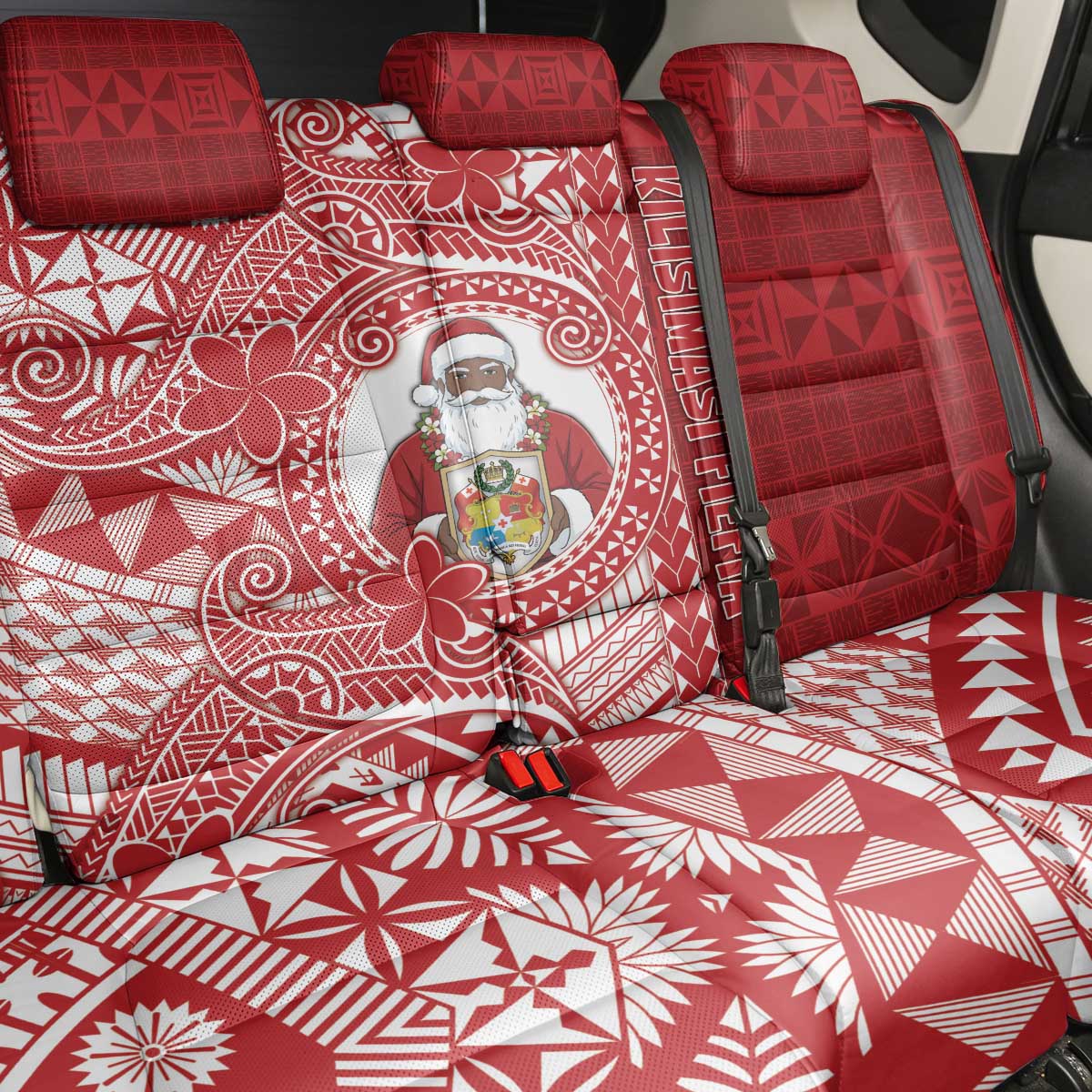 Tonga Christmas Back Car Seat Cover Kilisimasi Fiefia - Polynesian Pride