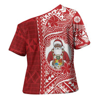 Tonga Christmas Cross Shoulder Shirt Kilisimasi Fiefia - Polynesian Pride