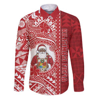 Tonga Christmas Family Matching Off The Shoulder Long Sleeve Dress and Hawaiian Shirt Kilisimasi Fiefia - Polynesian Pride