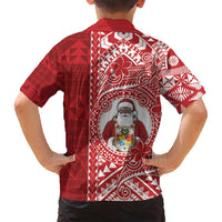 Tonga Christmas Family Matching Off Shoulder Short Dress and Hawaiian Shirt Kilisimasi Fiefia - Polynesian Pride
