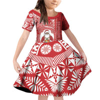Tonga Christmas Family Matching Off Shoulder Short Dress and Hawaiian Shirt Kilisimasi Fiefia - Polynesian Pride