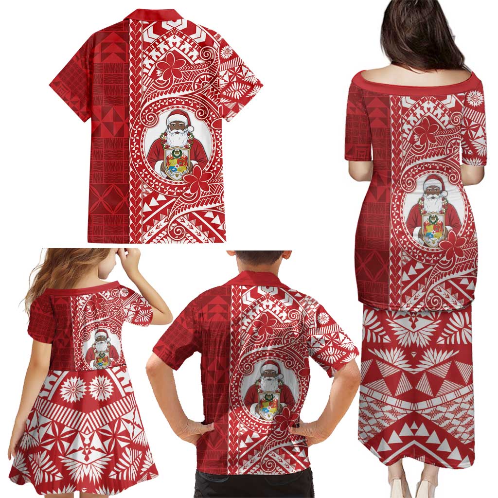 Tonga Christmas Family Matching Puletasi and Hawaiian Shirt Kilisimasi Fiefia - Polynesian Pride