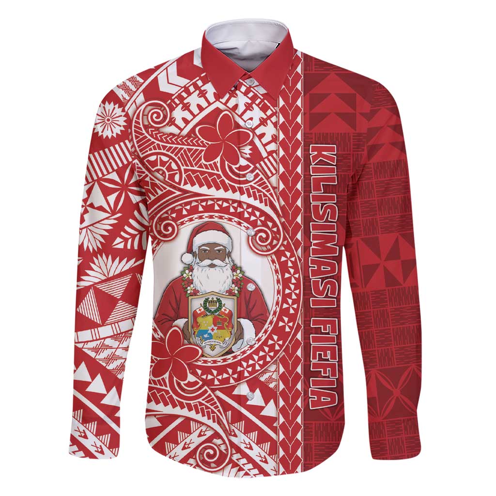 Tonga Christmas Family Matching Short Sleeve Bodycon Dress and Hawaiian Shirt Kilisimasi Fiefia - Polynesian Pride