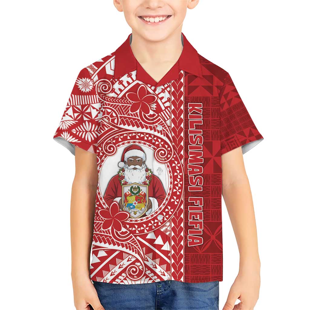 Tonga Christmas Family Matching Short Sleeve Bodycon Dress and Hawaiian Shirt Kilisimasi Fiefia - Polynesian Pride