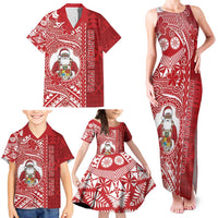 Tonga Christmas Family Matching Tank Maxi Dress and Hawaiian Shirt Kilisimasi Fiefia - Polynesian Pride