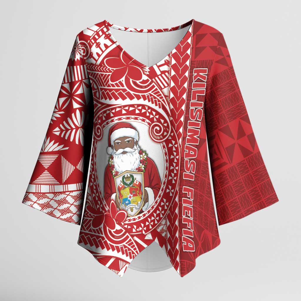 Tonga Christmas Kimono Sleeve Blouse Kilisimasi Fiefia - Polynesian Pride