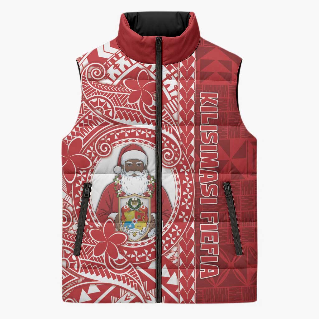 Tonga Christmas Sleeveless Puffer Jacket Kilisimasi Fiefia - Polynesian Pride