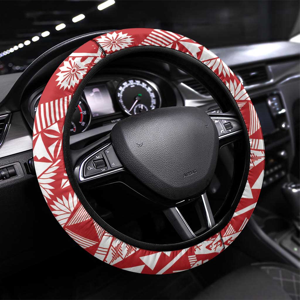 Tonga Christmas Steering Wheel Cover Kilisimasi Fiefia - Polynesian Pride