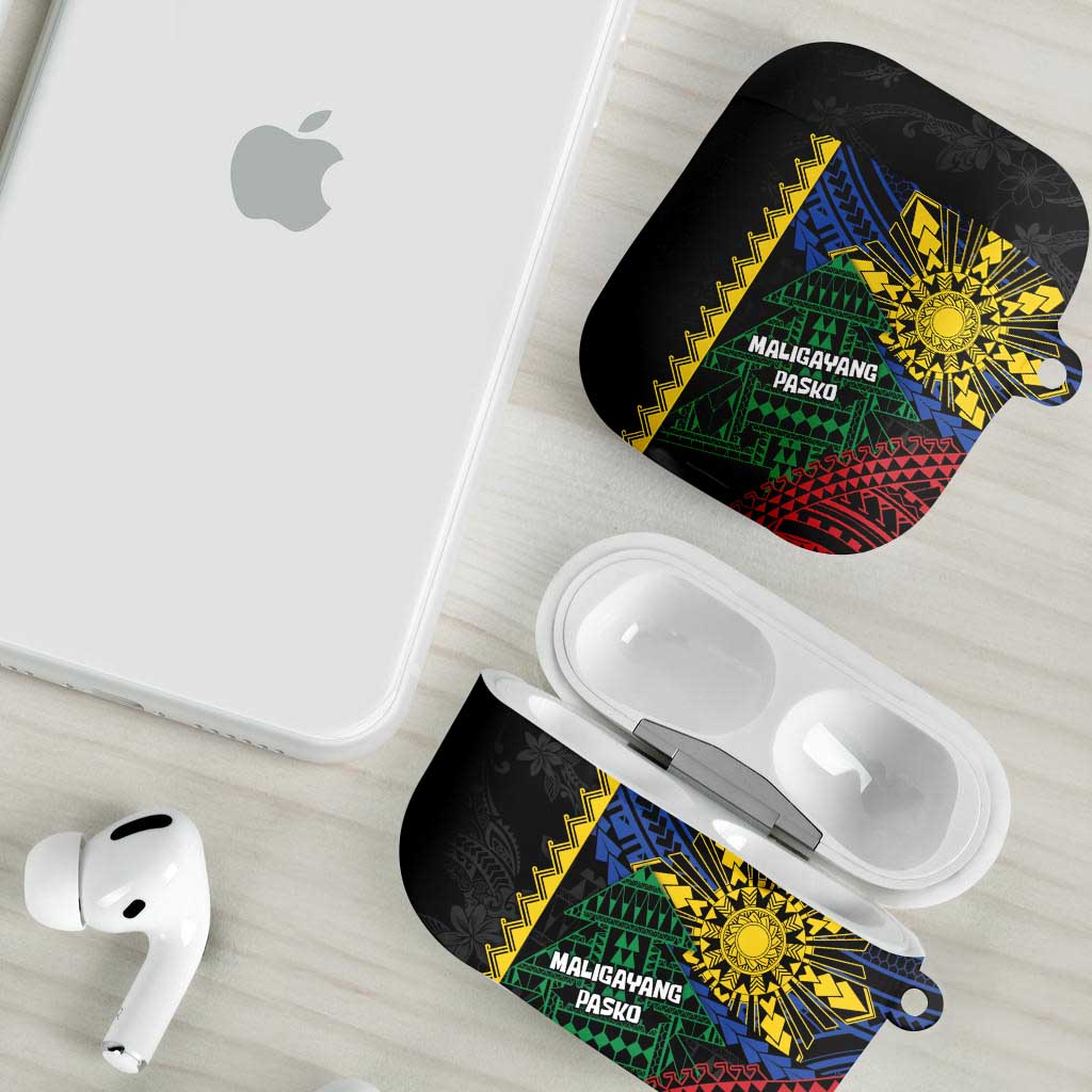 Philippines Christmas AirPods Case Xmas Tree Filipino Tribal Patterns - Polynesian Pride
