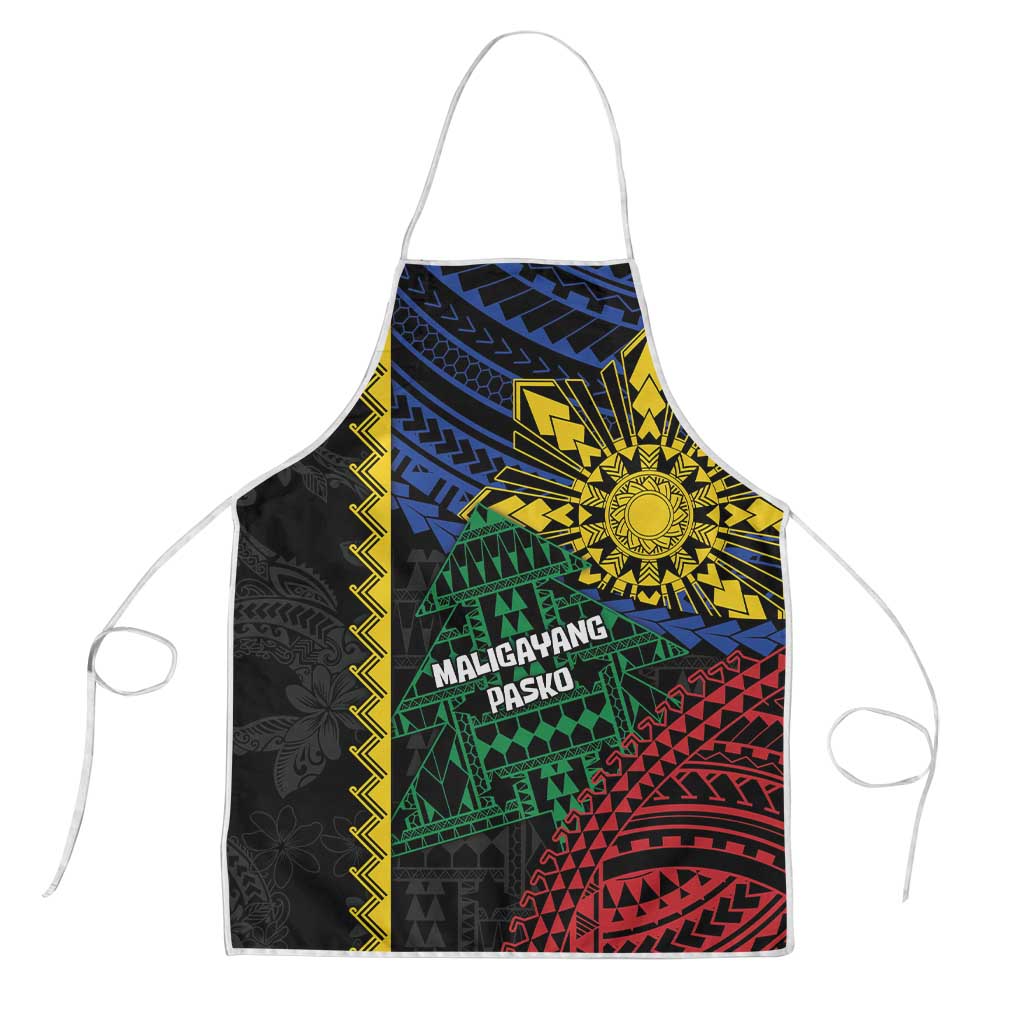Philippines Christmas Apron Xmas Tree Filipino Tribal Patterns - Polynesian Pride