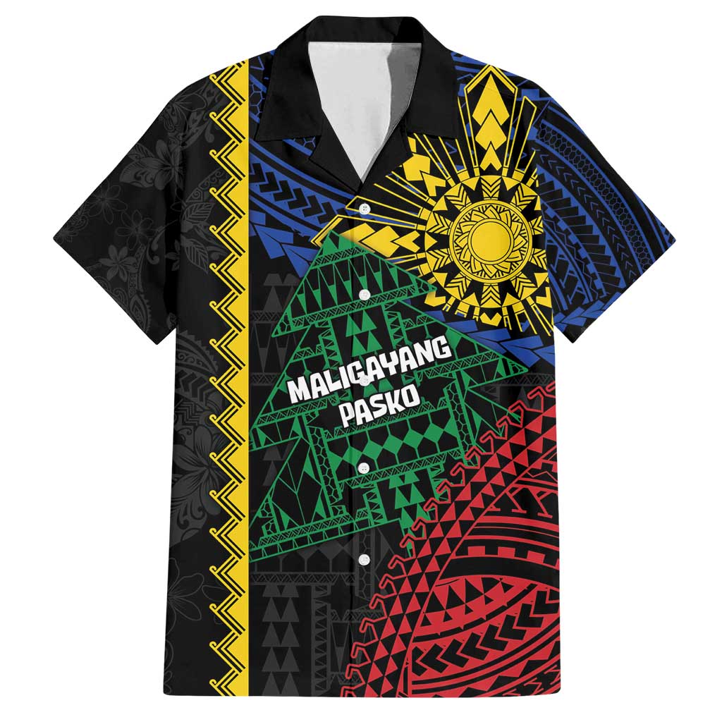 Personalised Philippines Christmas Family Matching Puletasi and Hawaiian Shirt Xmas Tree Filipino Tribal Patterns - Polynesian Pride