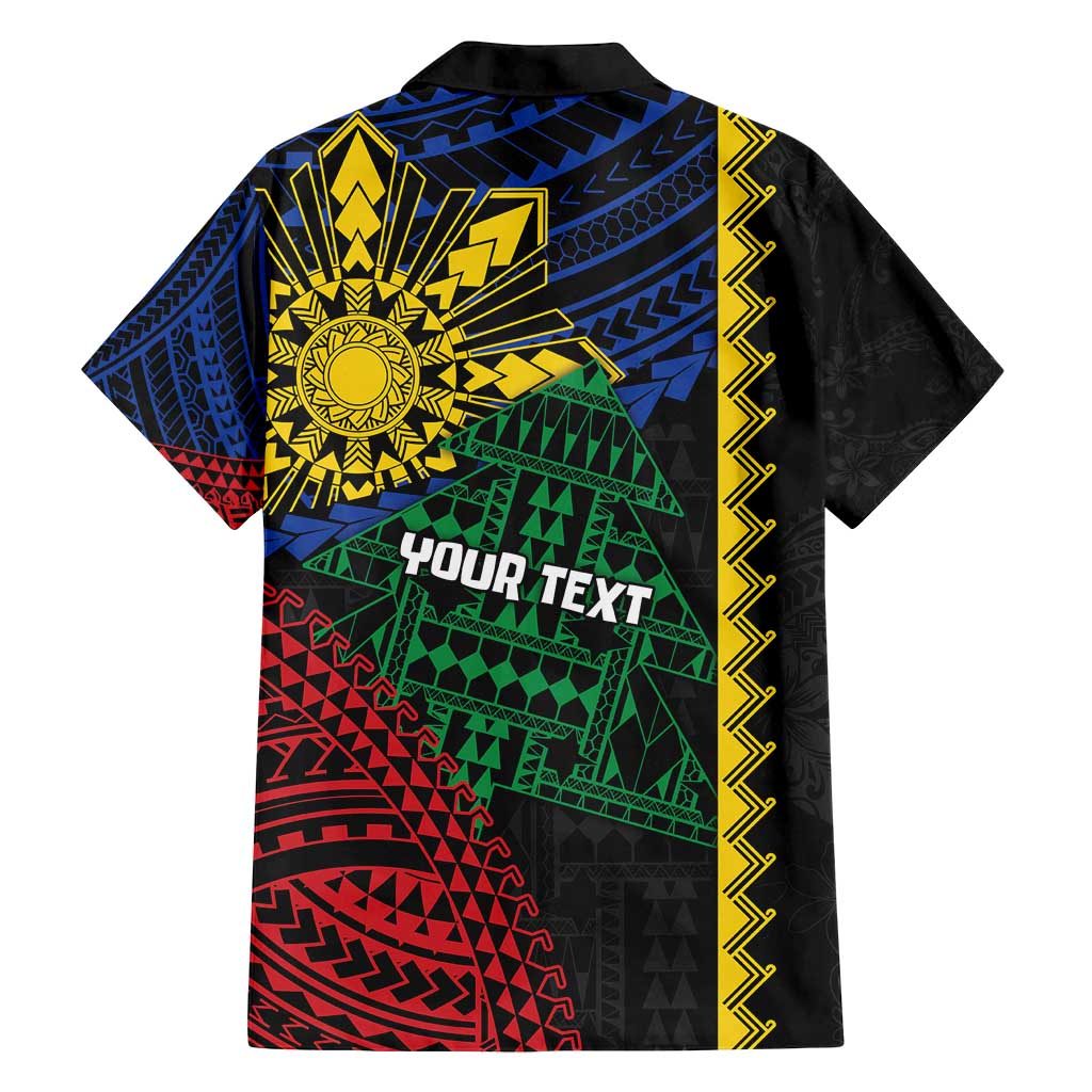 Personalised Philippines Christmas Family Matching Puletasi and Hawaiian Shirt Xmas Tree Filipino Tribal Patterns - Polynesian Pride