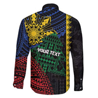 Personalised Philippines Christmas Family Matching Summer Maxi Dress and Hawaiian Shirt Xmas Tree Filipino Tribal Patterns - Polynesian Pride