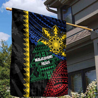 Philippines Christmas Garden Flag Xmas Tree Filipino Tribal Patterns - Polynesian Pride
