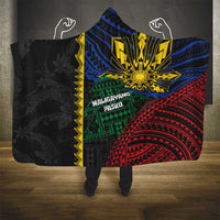 Philippines Christmas Hooded Blanket Xmas Tree Filipino Tribal Patterns - Polynesian Pride