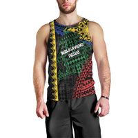 Personalised Philippines Christmas Men Tank Top Xmas Tree Filipino Tribal Patterns - Polynesian Pride