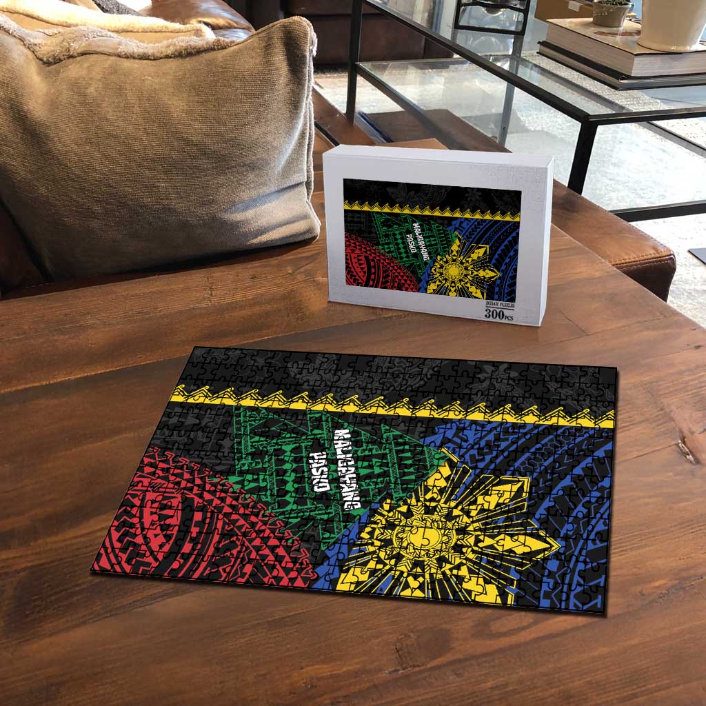 Philippines Christmas Puzzle Xmas Tree Filipino Tribal Patterns - Polynesian Pride