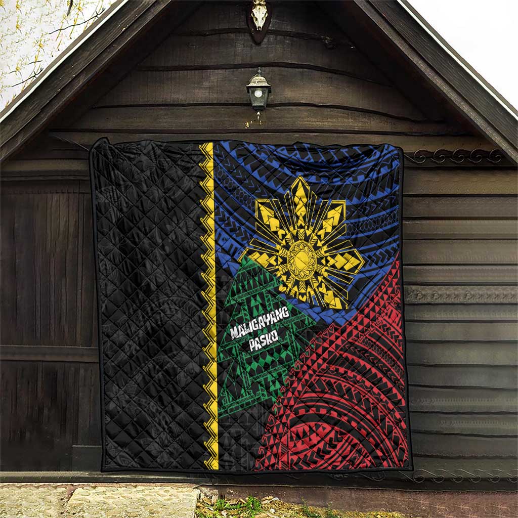 Philippines Christmas Quilt Xmas Tree Filipino Tribal Patterns - Polynesian Pride