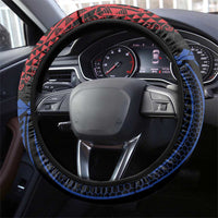 Philippines Christmas Steering Wheel Cover Xmas Tree Filipino Tribal Patterns - Polynesian Pride