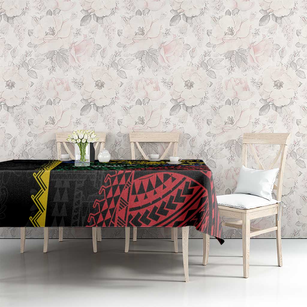 Philippines Christmas Tablecloth Xmas Tree Filipino Tribal Patterns - Polynesian Pride