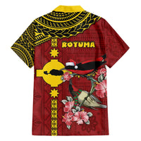Rotuma Christmas Hawaiian Shirt Rotuma Myzomela Birds With Hibiscus Flowers - Polynesian Pride
