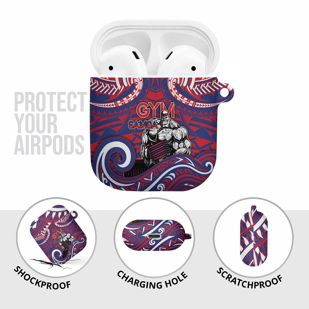 Samoa Gym AirPods Case Muscle Samoan Tribal Waves - Polynesian Pride